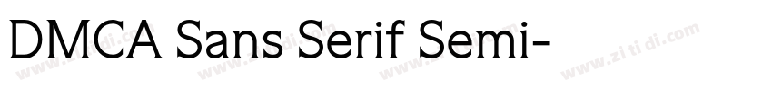 DMCA Sans Serif Semi字体转换